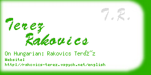 terez rakovics business card